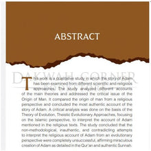 Load image into Gallery viewer, Adam : Between Evolution, Theistic Evolution & Revelation overbookedatm