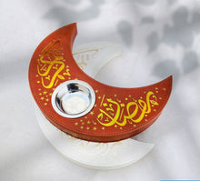 Load image into Gallery viewer, Elegant Moon-Shaped Bakhoor Burner / Madkhan - Ramadan Edition (مبخرة بخور أنيقة على شكل قمر / مدخان - إصدار رمضان) overbookedatm