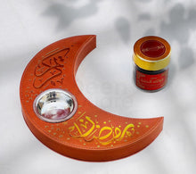Load image into Gallery viewer, Elegant Moon-Shaped Bakhoor Burner / Madkhan - Ramadan Edition (مبخرة بخور أنيقة على شكل قمر / مدخان - إصدار رمضان) overbookedatm