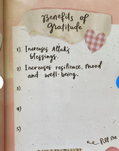 Load image into Gallery viewer, Fill me up - Gratitude Journal