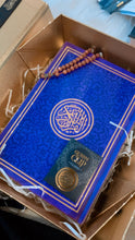 Load image into Gallery viewer, Beautiful dark blue Colored Quran for gifting, rainbow Quran