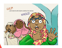 Load image into Gallery viewer, There was an Old Auntie who Swallowed a Samosa overbookedatm