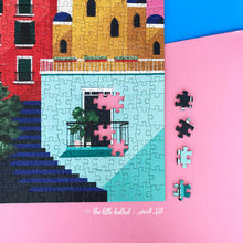 Load image into Gallery viewer, Three Blue Domes Jigsaw Puzzle overbookedatm