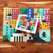 Load image into Gallery viewer, Three Blue Domes Jigsaw Puzzle overbookedatm