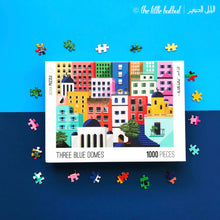 Load image into Gallery viewer, Three Blue Domes Jigsaw Puzzle overbookedatm