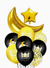 Load image into Gallery viewer, 10 Piece Ramadan Mubarak Balloon Decoration Set overbookedatm
