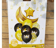 Load image into Gallery viewer, 10 Piece Ramadan Mubarak Balloon Decoration Set overbookedatm
