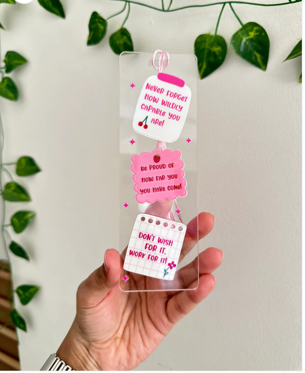 Acrylic Bookmark overbookedatm