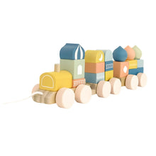 Load image into Gallery viewer, Islamic Wooden Train Set, Islamic Blocks Activity Toy
