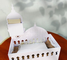 Load image into Gallery viewer, Mosque-Shaped Quran and Prayer Mat Forex Stand | حامل القرآن وسجادة الصلاة بتصميم مصنوع من الـ &quot;فوركس&quot; overbookedatm
