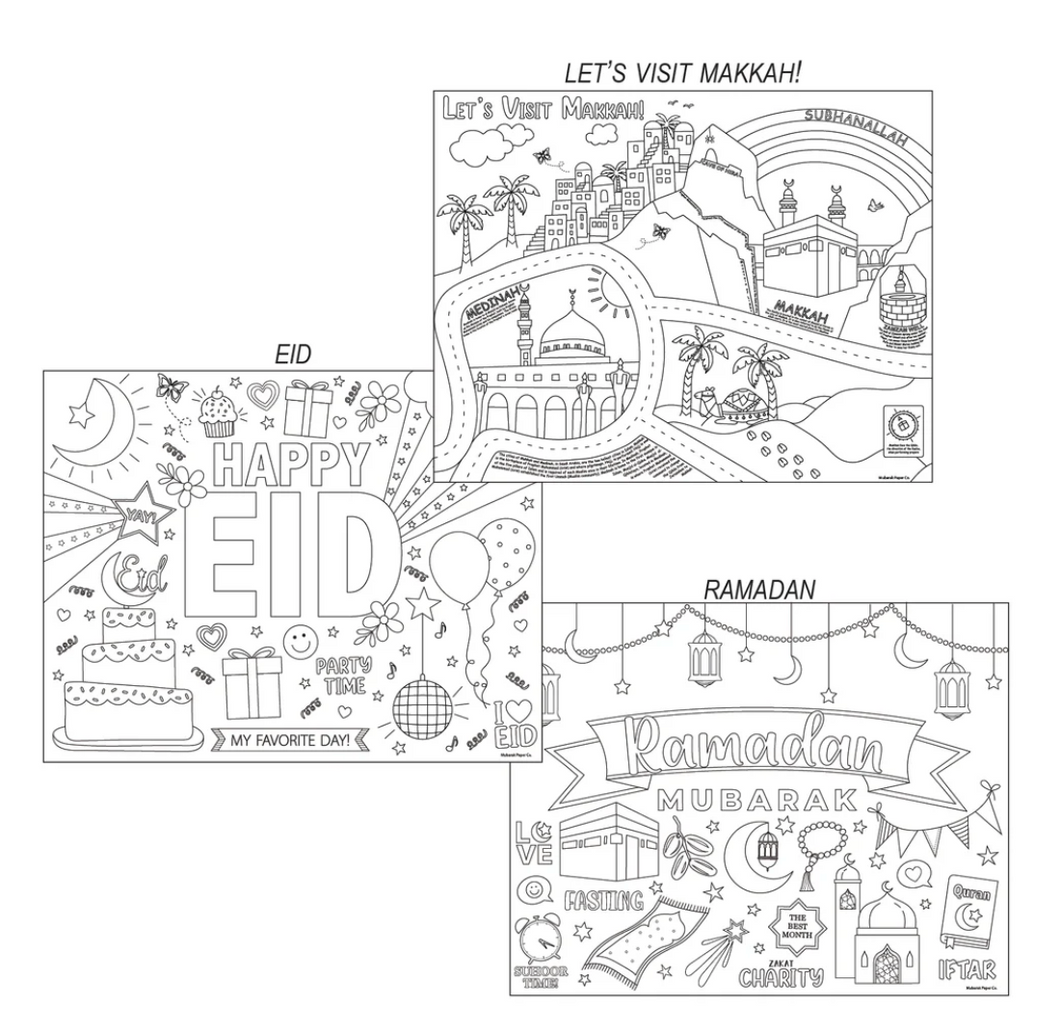 Coloring Posters (Set of 3)