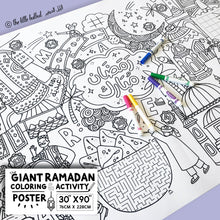 Load image into Gallery viewer, Giant Ramadan Coloring &amp; Activity Poster overbookedatm
