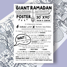 Load image into Gallery viewer, Giant Ramadan Coloring &amp; Activity Poster overbookedatm
